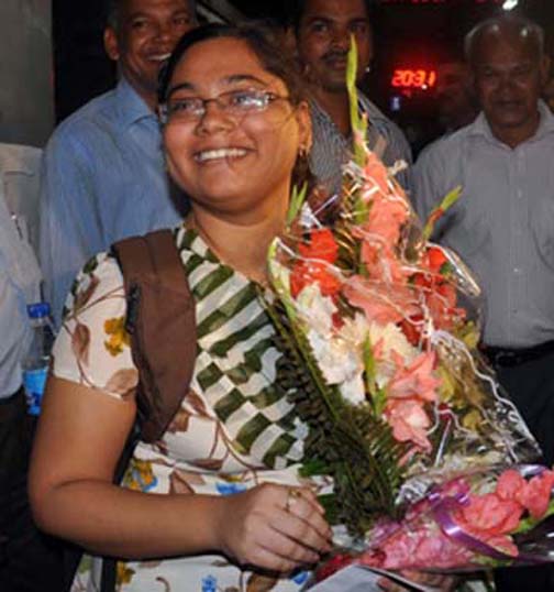 Kiran Manisha Mohanty feels happy after becoming Orissa`s first WGM on March 14, 2010.