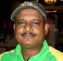Sports journalist Sambit Mohapatra in Bhubaneswar on May 12, 2010.