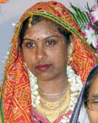 Orissa international woman rower Mamata Jena on the occasion of her marriage on May 16, 2010.