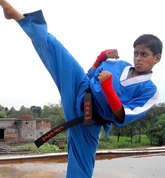 File photo of Orissa kickboxer Divya Mohan Pradhan
