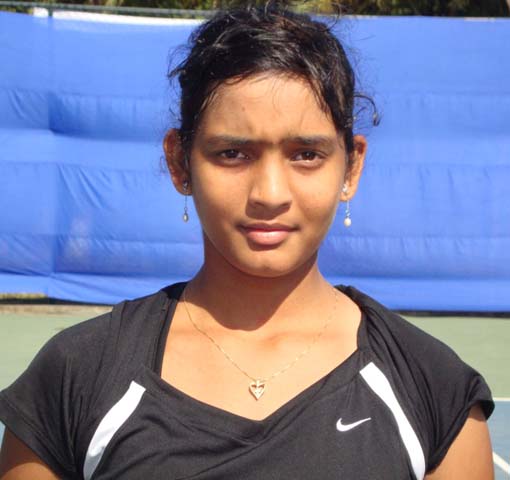 Shilpi Swarupa Das at Gurukul Tennis Academy, Mendhasal, near Bhubaneswar on Jan 13, 2012.