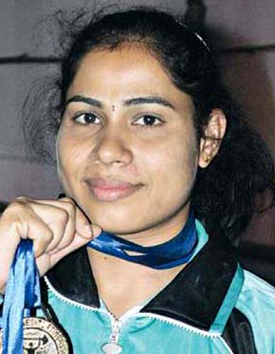File photo Odisha woman weightlifter Minathi Sethi.