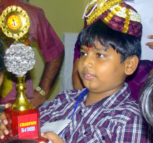 Odisha chess player Rishabh Anand in Cuttack on June 11, 2012.