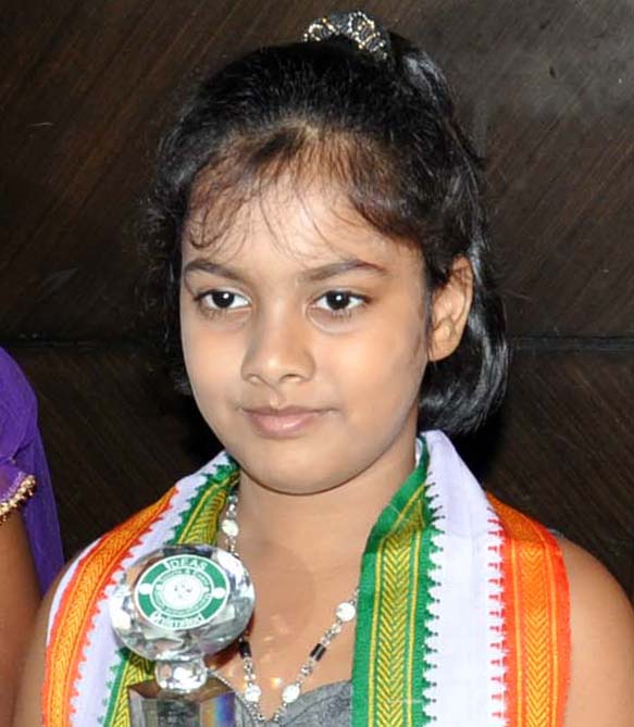 Odisha chess player Saina Salonika in Bhubaneswar on June 7, 2012.
