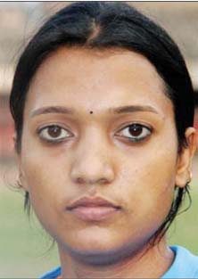 File photo of Odisha woman football player turned coach Sarita Jayanti Behera.