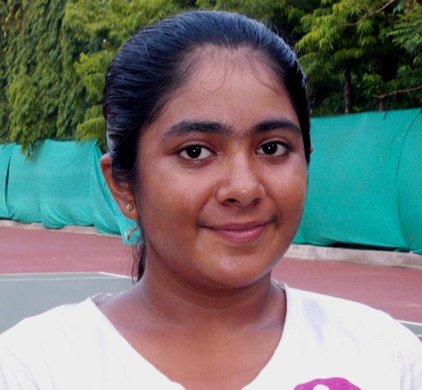 Odisha tennis player Ameek Kiran Batth in Bhubaneswar on May 30, 2014.