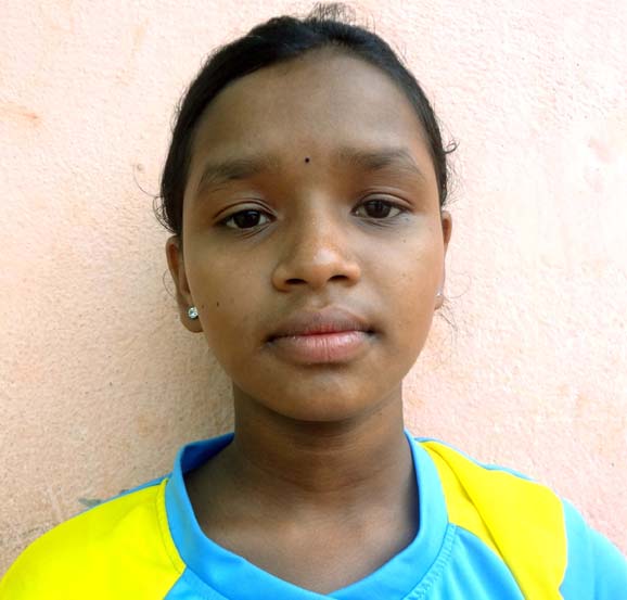 Odisha kho-kho player Mamita Jani in Bhubaneswar on June 25, 2014.