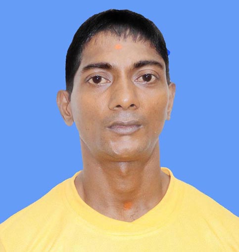 Powerlifting international Pradip Kumar Patra in Bhubaneswar on Sept 13, 2014.