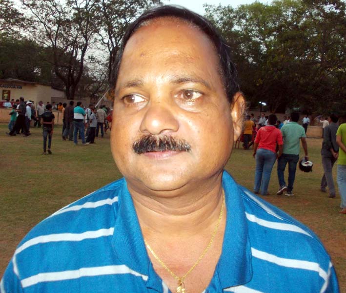 Govt football coach Gangadhar Behera in Bhubaneswar on March 13, 2016.