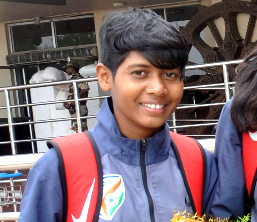 File photo of Odisha international woman footballer Eva Panna