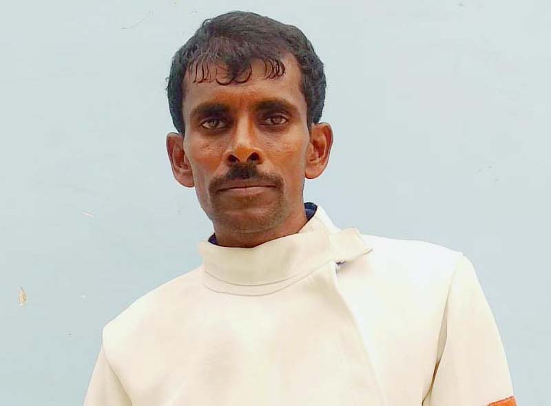 File photo of Odisha wheelchair fencer V Ramesh Rao