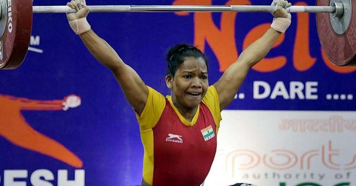 Undated file picture of Odisha weightlifting international Jhilli Dalabehera in action.