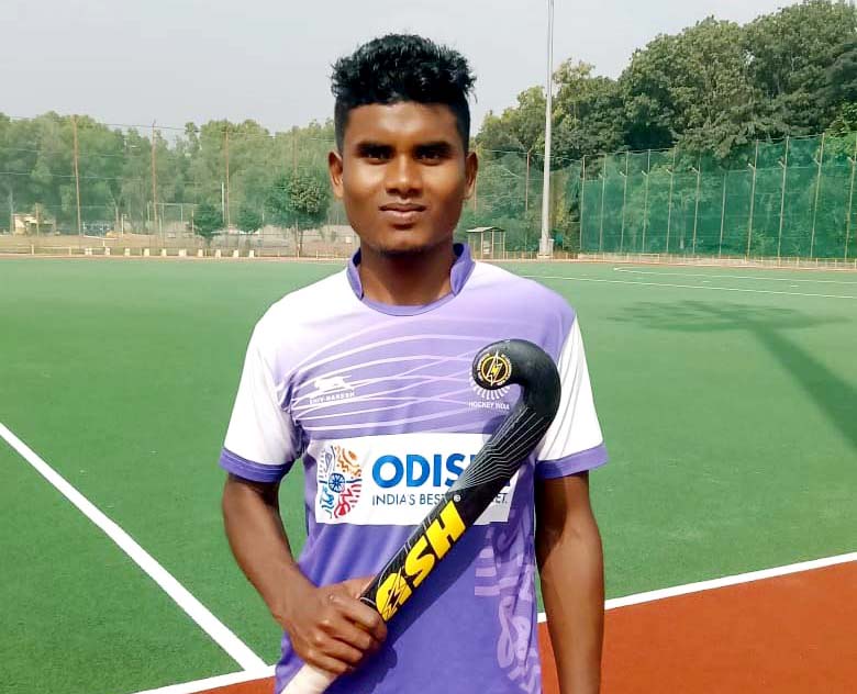 Undated file picture of Odisha hockey player Nabin Kujur.