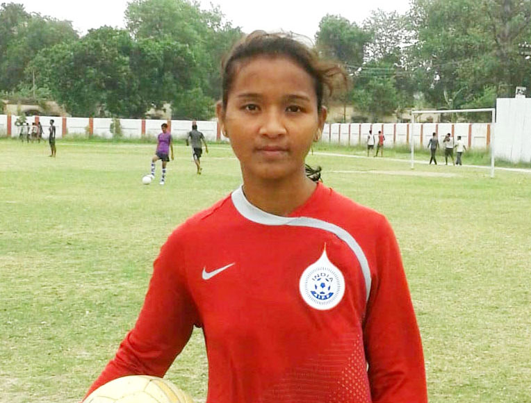 Undated file picture Odisha woman football international Pinky Bompal Magar.
