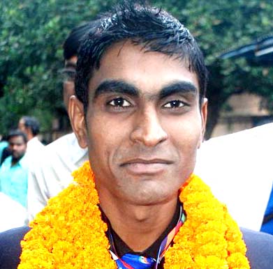 Undated file photo of Odisha para-badminton ace Pramod Bhagat.