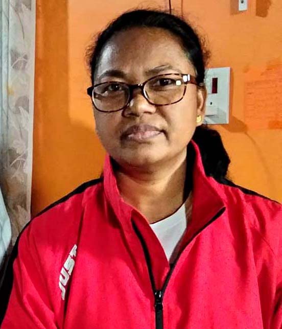 Former Odisha women hockey international Jyoti Sunita Kullu in Ranci on 18 November 2022.