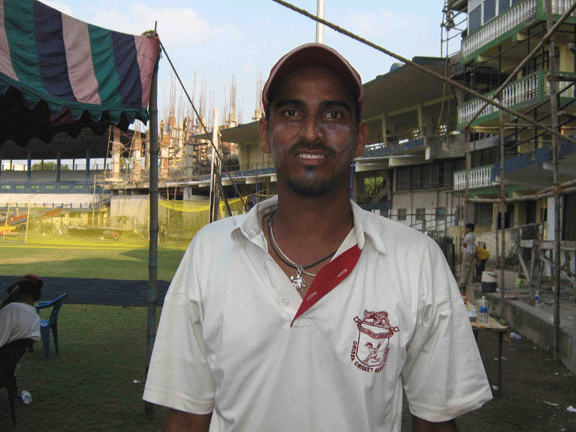 Orissa Ranji team`s medium pace bowler Basant Mohanty in Cuttack on Oct 18, 2008.