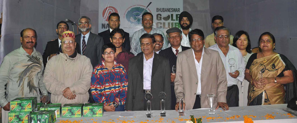 Prize winners and guests at the presentation party of the 6th Naloco East Zone Golf Tournament in Bhubaneswar on Jan 25, 2009.