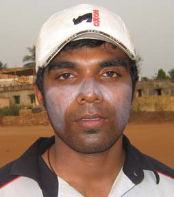 Orissa wicket-keeper  <b>Priyabrat Pradhan