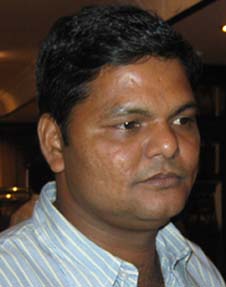 Orissa cricketer <b>Prasant Mohapatra </b>in Bhubaneswar on April 26, 2009.