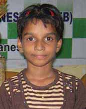 State under-9 girls` chess champion <b>Adyasha Pattanik </b>at Bhubaneswar in <b>April, 2009.