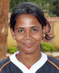 Orissa woman rugby international <b>Jasobanti Behera </b>in Bhubaneswar on <b>June 4, 2009.