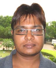 Television sports reporter <b>Umakant Mishra </b>in Bhubaneswar on <b>June 6, 2009.
