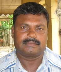 Orissa junior cricket coach and selector <b>Khirod Behera </b>in Bhubaneswar on <b>June 26, 2009.