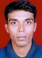 File photo of Orissa cricketer<b> Priyabrat Pradhan.
