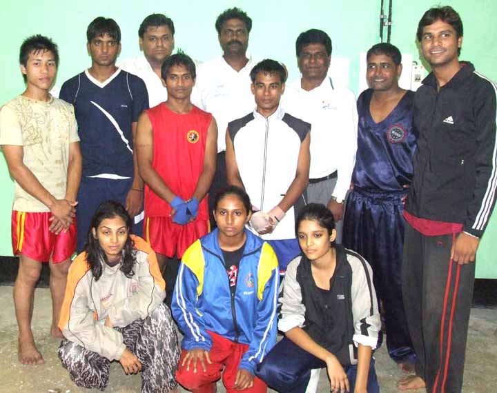 Indian kickboxing squad for Asian Indoor Games at the official photo session in Bhubaneswar on <b>July 6, 2009</b> 
