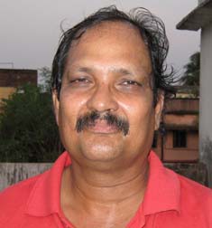 Former Orissa junior hockey captain R N Sasmal in Bhubaneswar on April 11, 2010.