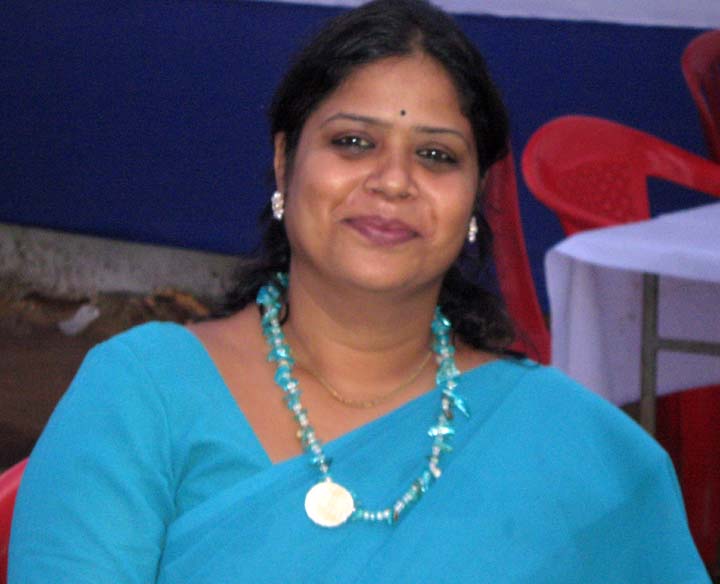 Television sports journalist Samikshya Patnaik in Bhubaneswar in November, 2009.