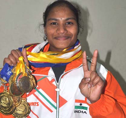 Orissa weightlifter Pramila Kirsani