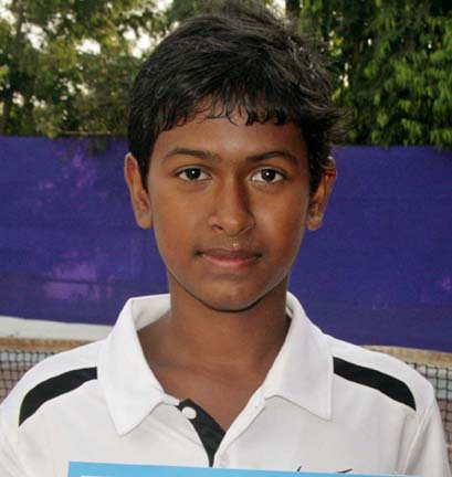 Odisha player Avilash Mishra with an AITA Talent Series title in Bhubaneswar on Nov 10, 2011.