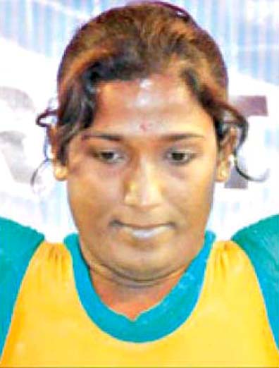 File photo Odisha woman weightlifter Seeta Jena.