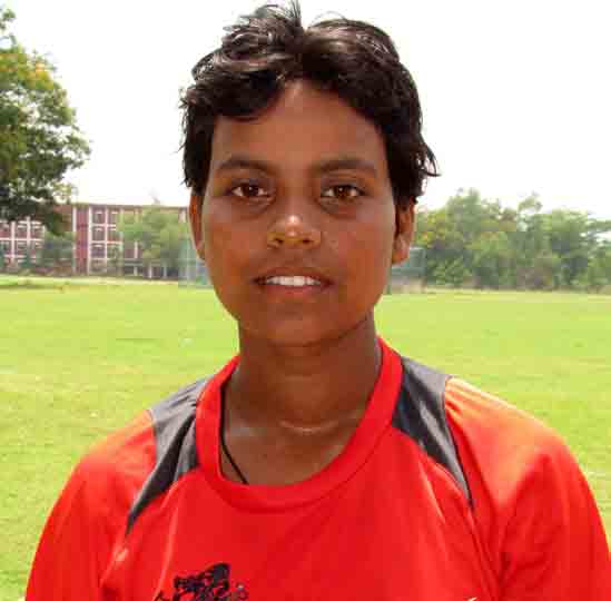Odisha woman cricketer Pragyan Paramita Mohanty in Cuttack on April 29, 2013.