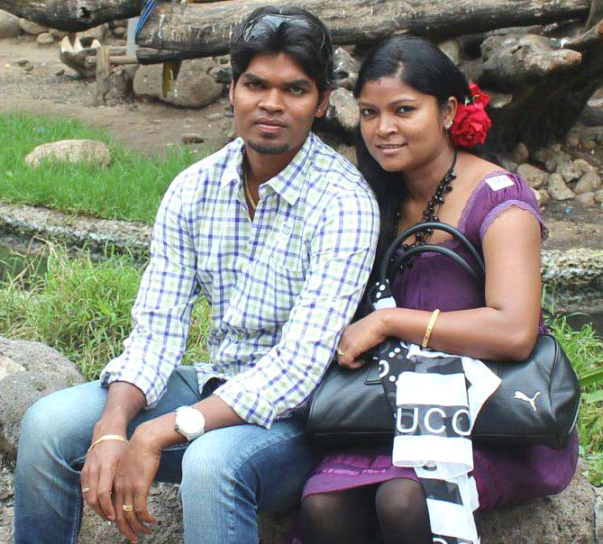 Odisha hockey star Prabodh Tirkey with wife Sweta