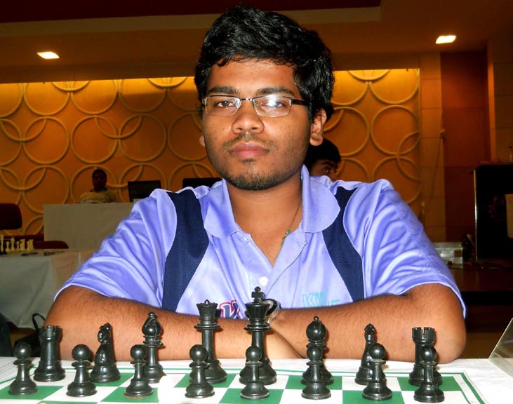 Odisha chess player Utkal Ranjan Sahoo at the East Zone Inter-University Chess Championship in Bhubaneswar on Sept 29, 2014.