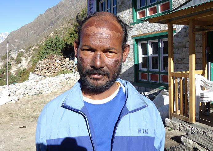 Odisha mountaineer Ganesh Jena afer his successful scaling of Mt Everest on May 24, 2011.