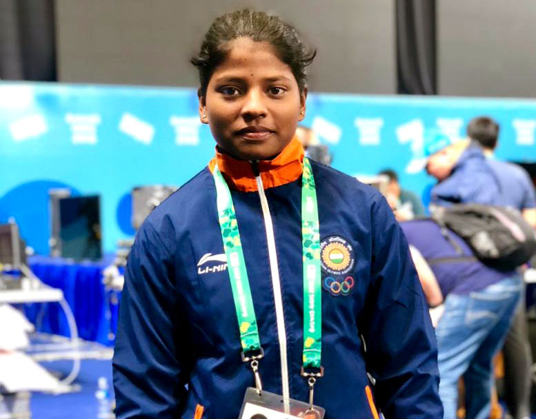 File photo of Odisha woman weightlifter Sneha Soren
