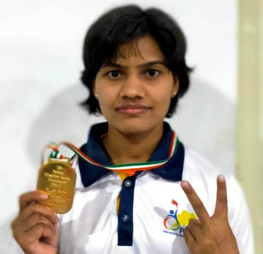 File picture of Odisha woman para-fencer Malti Panaure in Karnal, Haryana on 27 March, 2021.