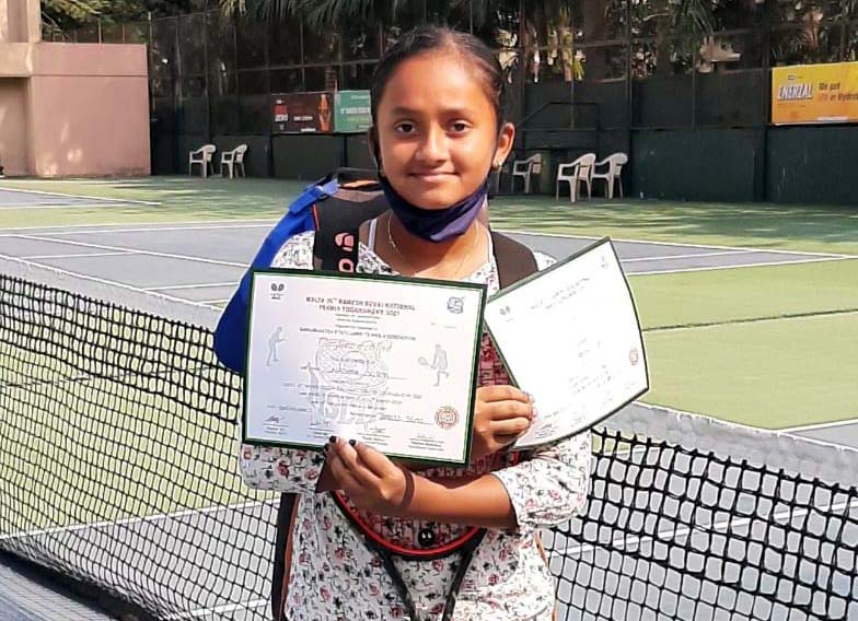 Undated file picture of Odisha tennis player Aradhyaa Verma.