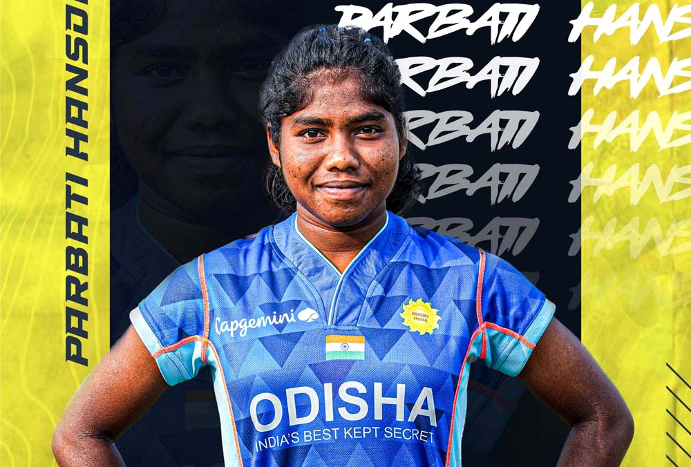 File photo Odisha woman rugby international Parbati Hansdah