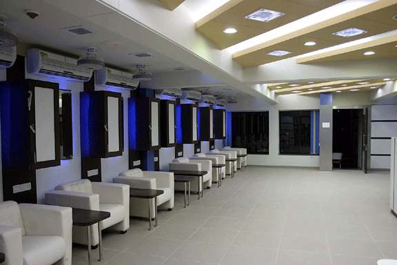 A view of the new players` dress room at Barabati Stadium in Cuttack.