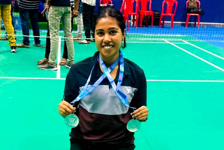 Undated file photo of Odisha badminton player Anuja Dasmohapatra.
