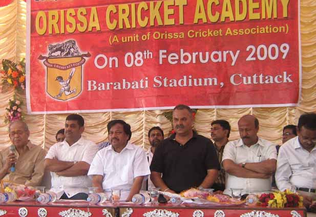 NCA Director Dav Whatmore at the inauguration ceremony of the Orissa Cricket Academy in Cuttack on 8th February, 2009.