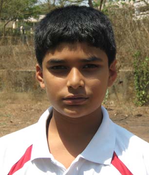 Orissa tennis player <b>Purusottam Dash </b>at Kalinga Stadium, Bhubaneswar on March 31, 2009.