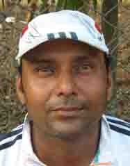 Player-cum-coach <b>Lalit Das</b> in Bhubaneswar on April 26, 2009.