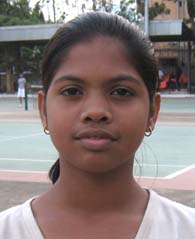 Orissa tennis player <b>Avilipsa Rath </b>at Bhubaneswar in <b>April, 2009.