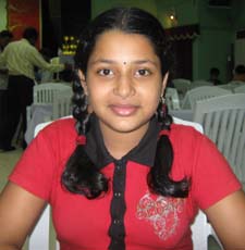 Orissa chess player <b>Akankhya Kabi</b> in Bhubaneswar on <b>May 31, 2009.